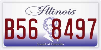 IL license plate B568497