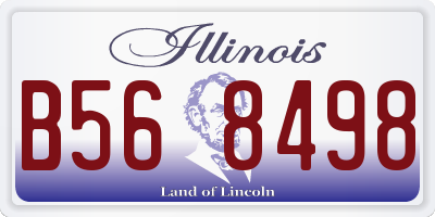 IL license plate B568498