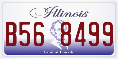 IL license plate B568499