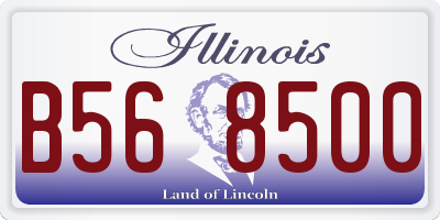 IL license plate B568500