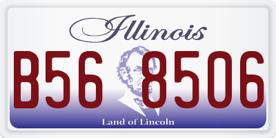 IL license plate B568506