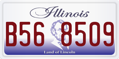 IL license plate B568509