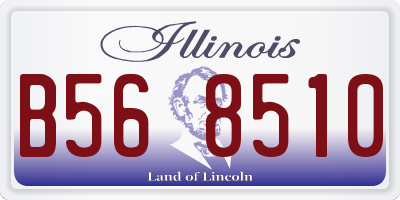 IL license plate B568510