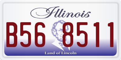 IL license plate B568511
