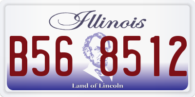 IL license plate B568512