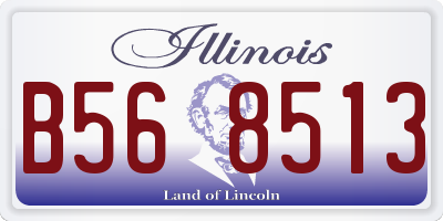 IL license plate B568513