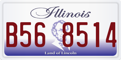 IL license plate B568514
