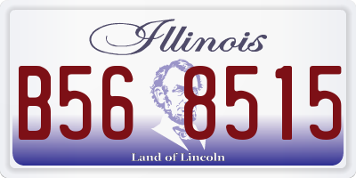 IL license plate B568515