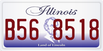 IL license plate B568518