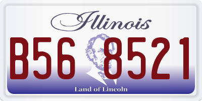 IL license plate B568521