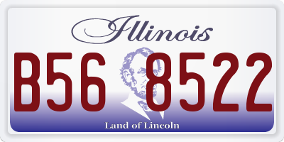 IL license plate B568522