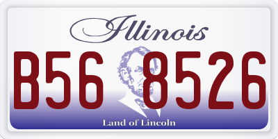 IL license plate B568526