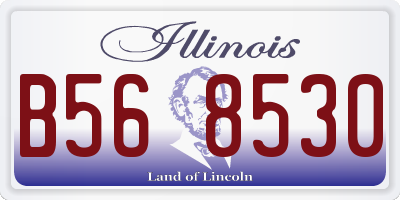 IL license plate B568530