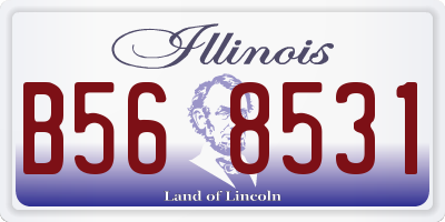 IL license plate B568531
