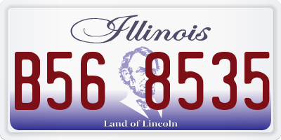 IL license plate B568535
