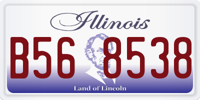 IL license plate B568538