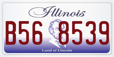 IL license plate B568539