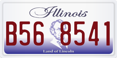 IL license plate B568541
