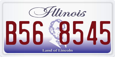 IL license plate B568545