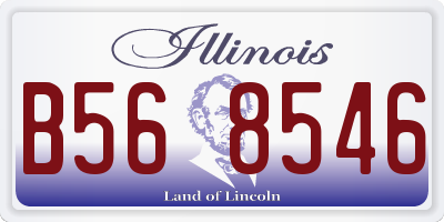 IL license plate B568546