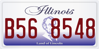 IL license plate B568548
