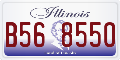 IL license plate B568550
