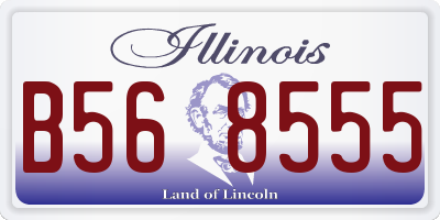 IL license plate B568555