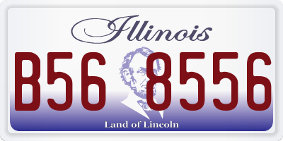IL license plate B568556
