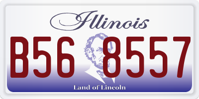 IL license plate B568557