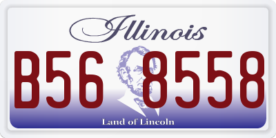 IL license plate B568558