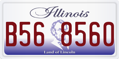 IL license plate B568560