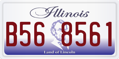 IL license plate B568561