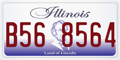 IL license plate B568564