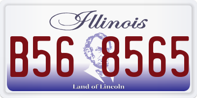 IL license plate B568565