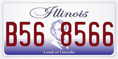 IL license plate B568566