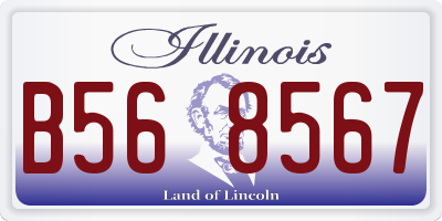 IL license plate B568567