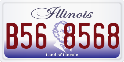 IL license plate B568568
