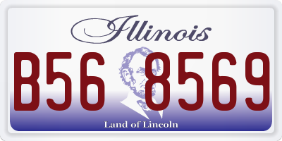 IL license plate B568569