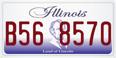 IL license plate B568570