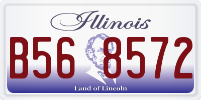 IL license plate B568572