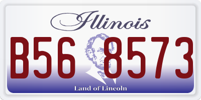 IL license plate B568573