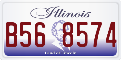 IL license plate B568574