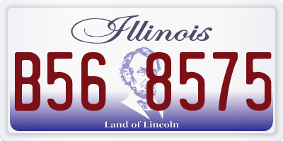 IL license plate B568575