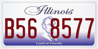 IL license plate B568577