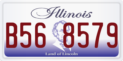 IL license plate B568579