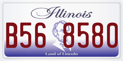 IL license plate B568580