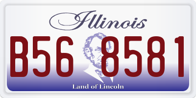 IL license plate B568581