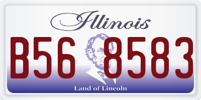 IL license plate B568583