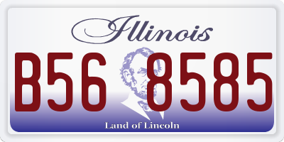 IL license plate B568585