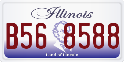 IL license plate B568588